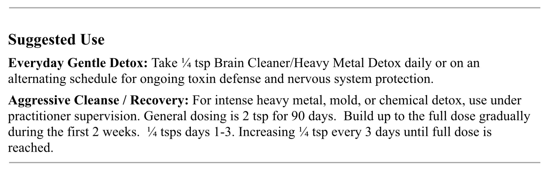 Brain Cleaner- Heavy Metal Detox